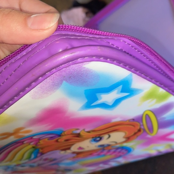 Vintage Lisa Frank Sparkly 3-Ring Binder Angel Girl Cat Rare - Picture 11 of 14